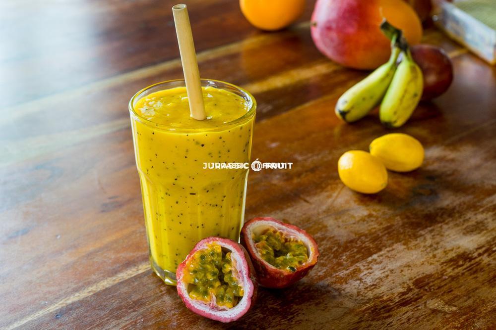 Smoothie mangue et fruit de la passion